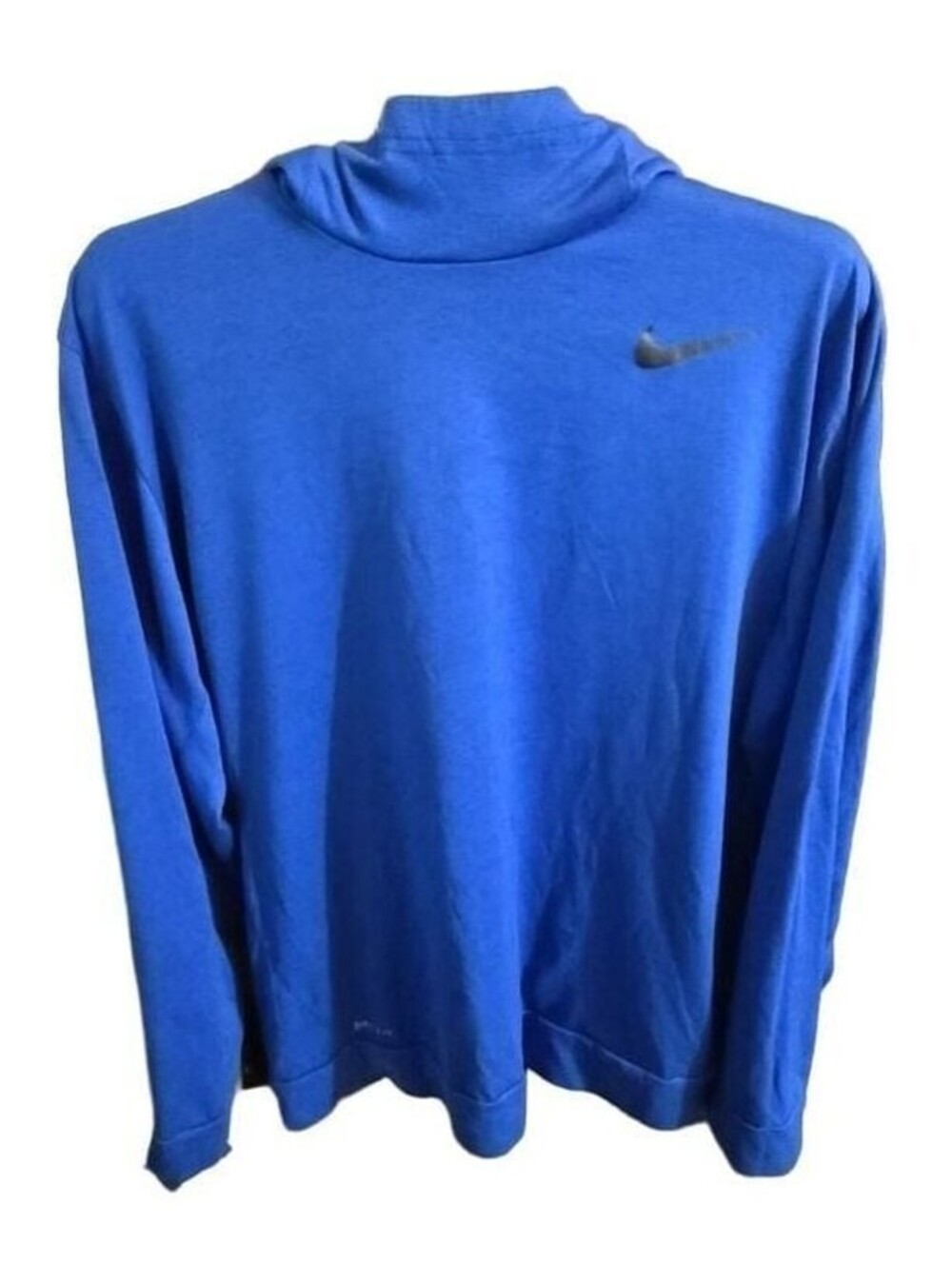 Nike Dri-Fit Long Sleeve Lightweight Hooded Sweatshirt Blue Men's XL